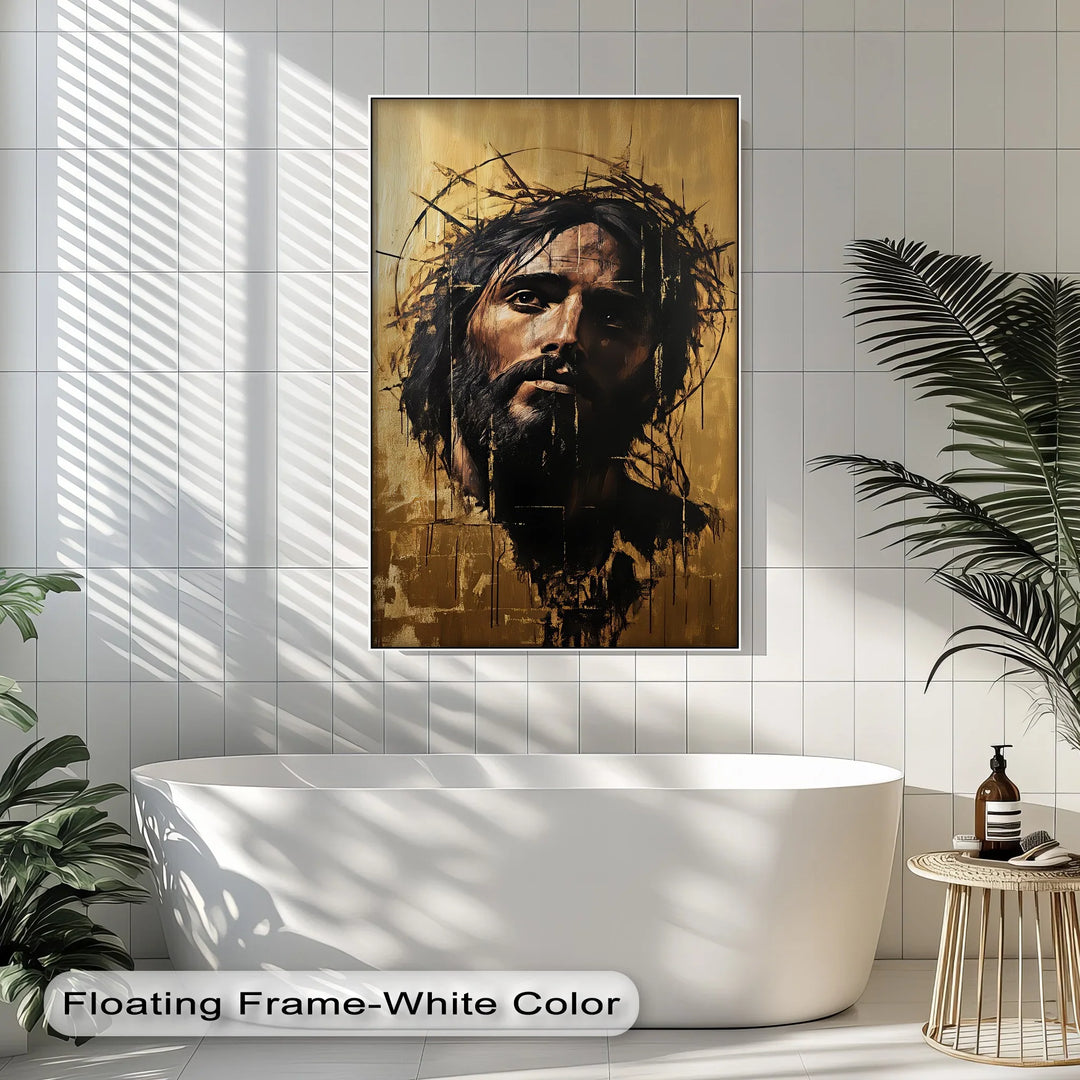 Crown of Thorns – Abstract Jesus Canvas Wall Art - MyPhotoStation