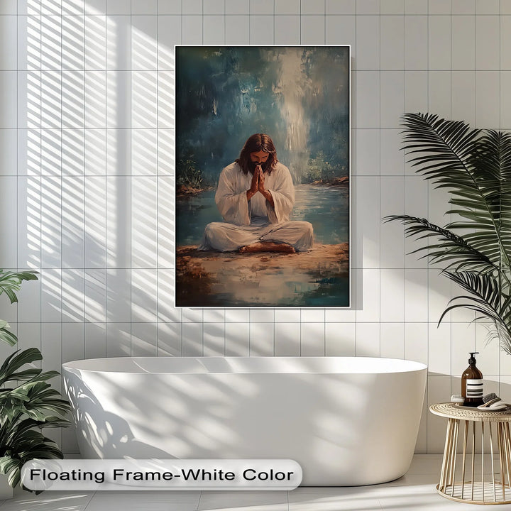 Peaceful Prayer – Jesus in Meditation Canvas Prints - MyPhotoStation