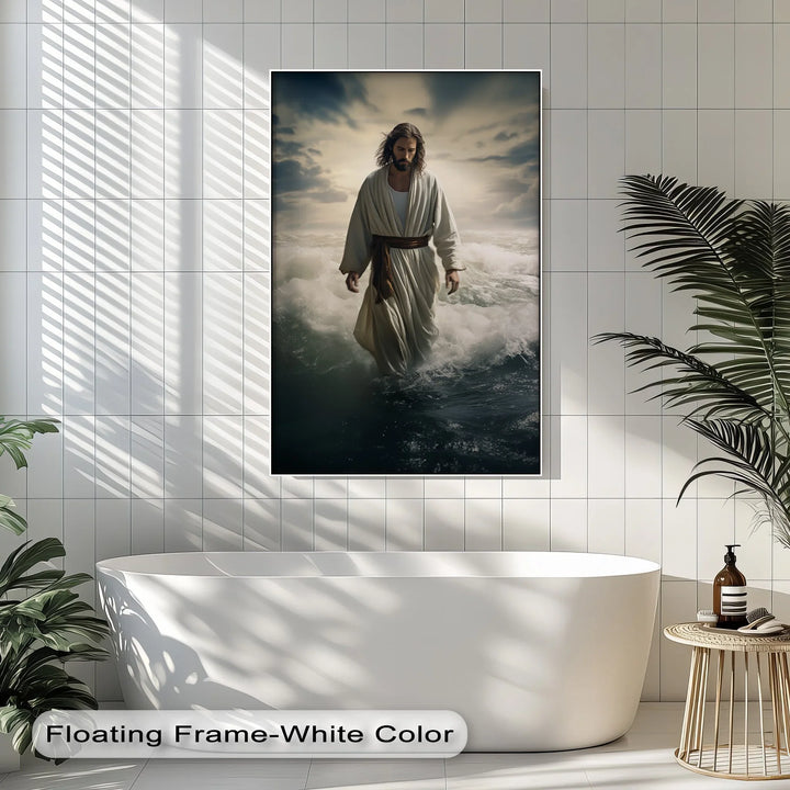 Faith on the Waves – Jesus Walking on Water Canvas Prints - MyPhotoStation