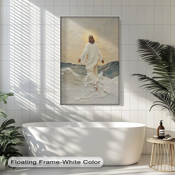 Walking on Water – Inspirational Christian Canvas Print - MyPhotoStation