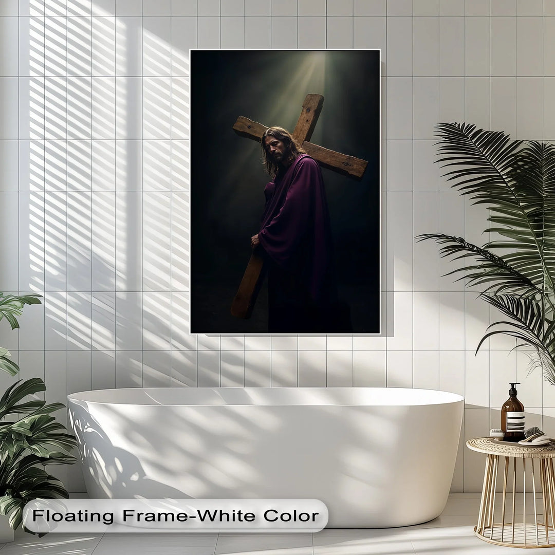 Burden of Grace – Jesus Carrying the Cross Canvas Prints - MyPhotoStation
