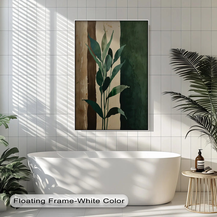 Earth Tones Foliage – Leaf Silhouette Canvas Print - MyPhotoStation