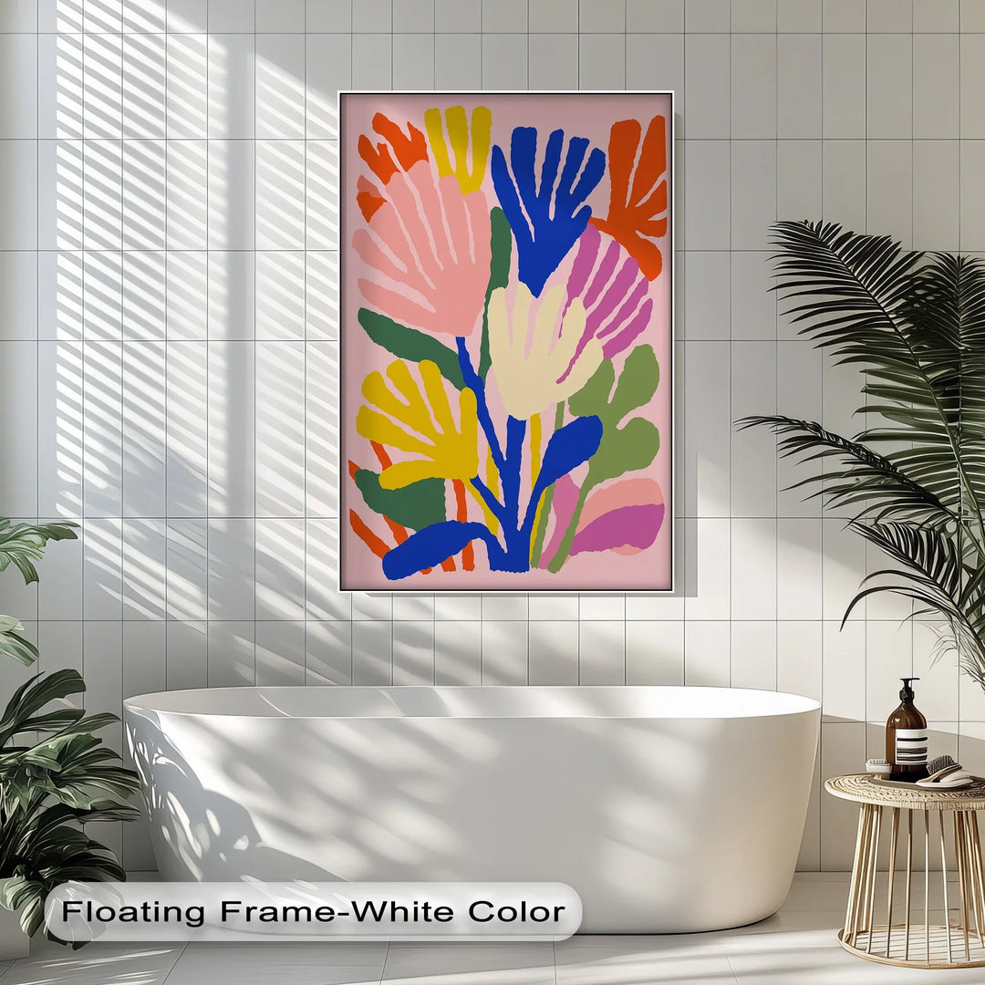 Modern Fauvist Floral Composition – Colorful Abstract Canvas Print - MyPhotoStation