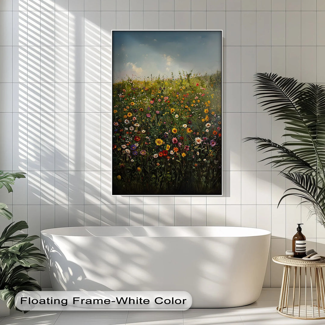 Blooming Meadow – Colorful Wildflower Field Canvas Print - MyPhotoStation