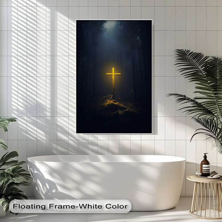 Light in the Darkness – Illuminated Cross Canvas Prints - MyPhotoStation