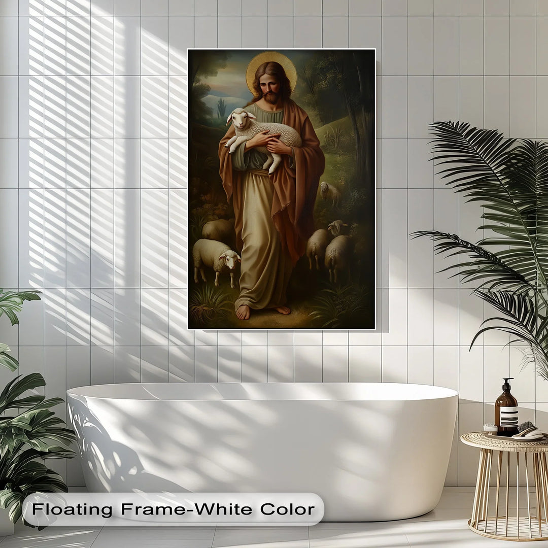 The Good Shepherd – Jesus with Lamb Canvas Prints - MyPhotoStation