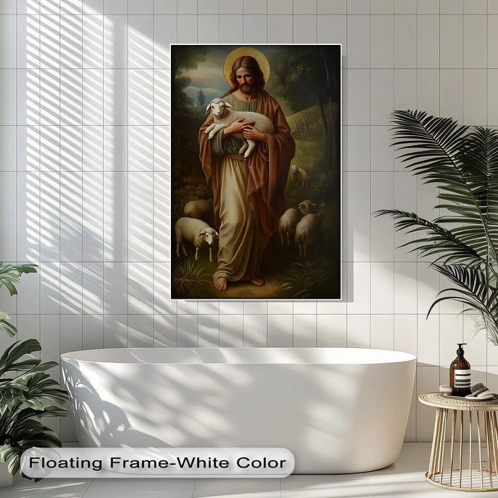 The Good Shepherd – Jesus with Lamb Canvas Prints - MyPhotoStation
