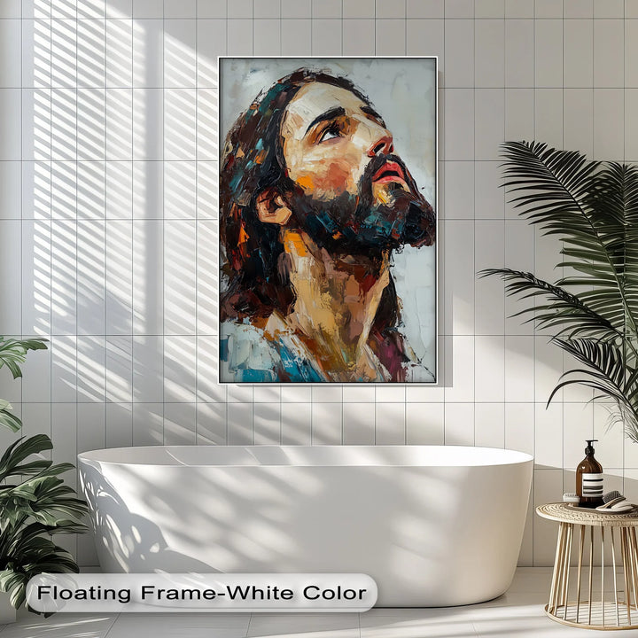 Heavenward Glance – Jesus Portrait Canvas Prints - MyPhotoStation