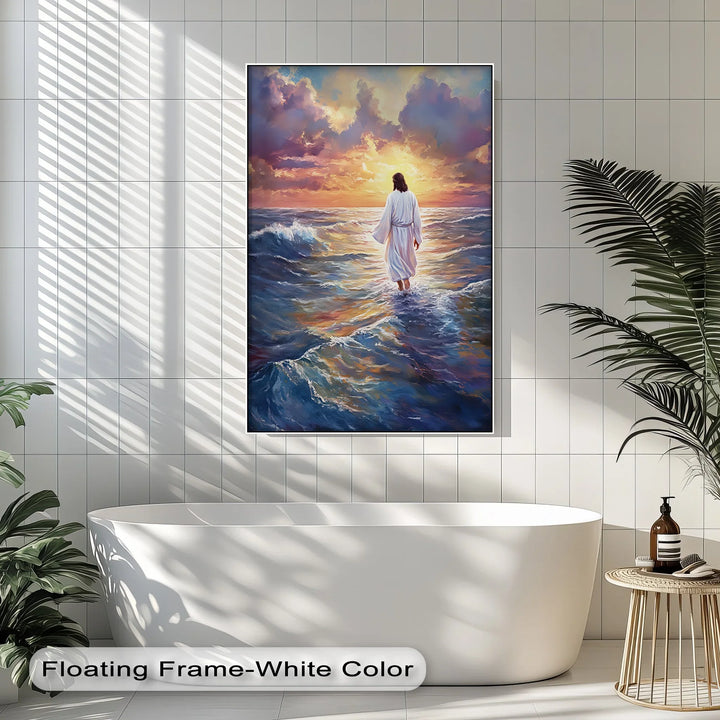 Divine Steps – Jesus Walking on Water Canvas Prints - MyPhotoStation