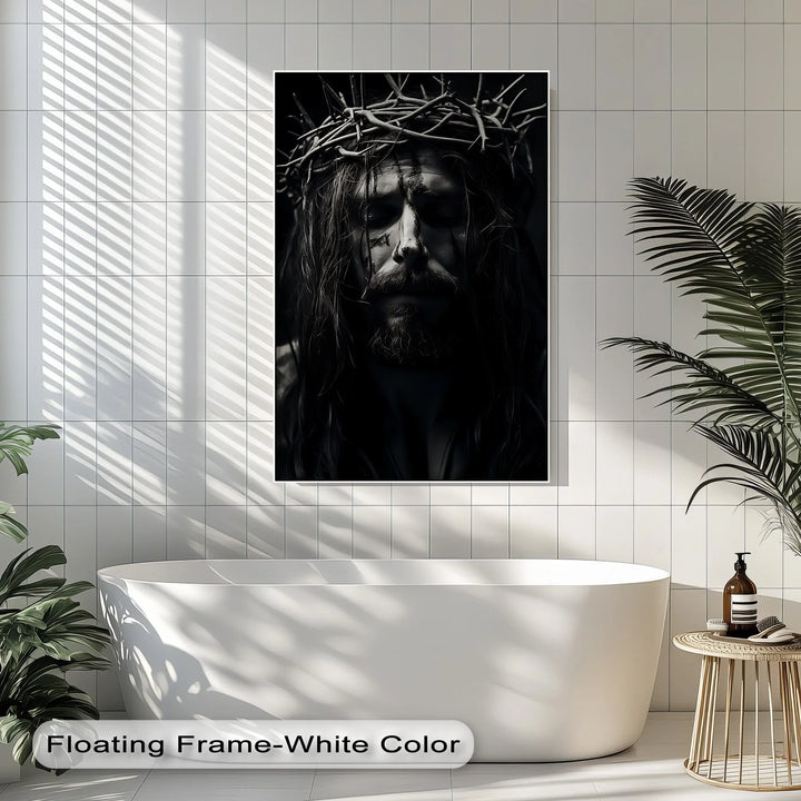 Silent Redemption – Jesus with Crown of Thorns Canvas Prints - MyPhotoStation