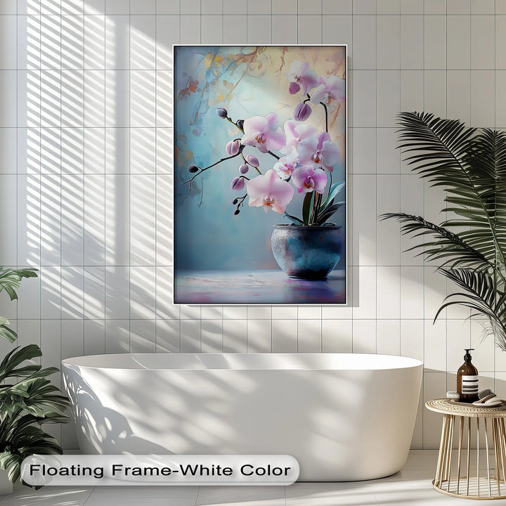 Tranquil Orchid Elegance – Delicate Pink Orchid Canvas Wall Art - MyPhotoStation