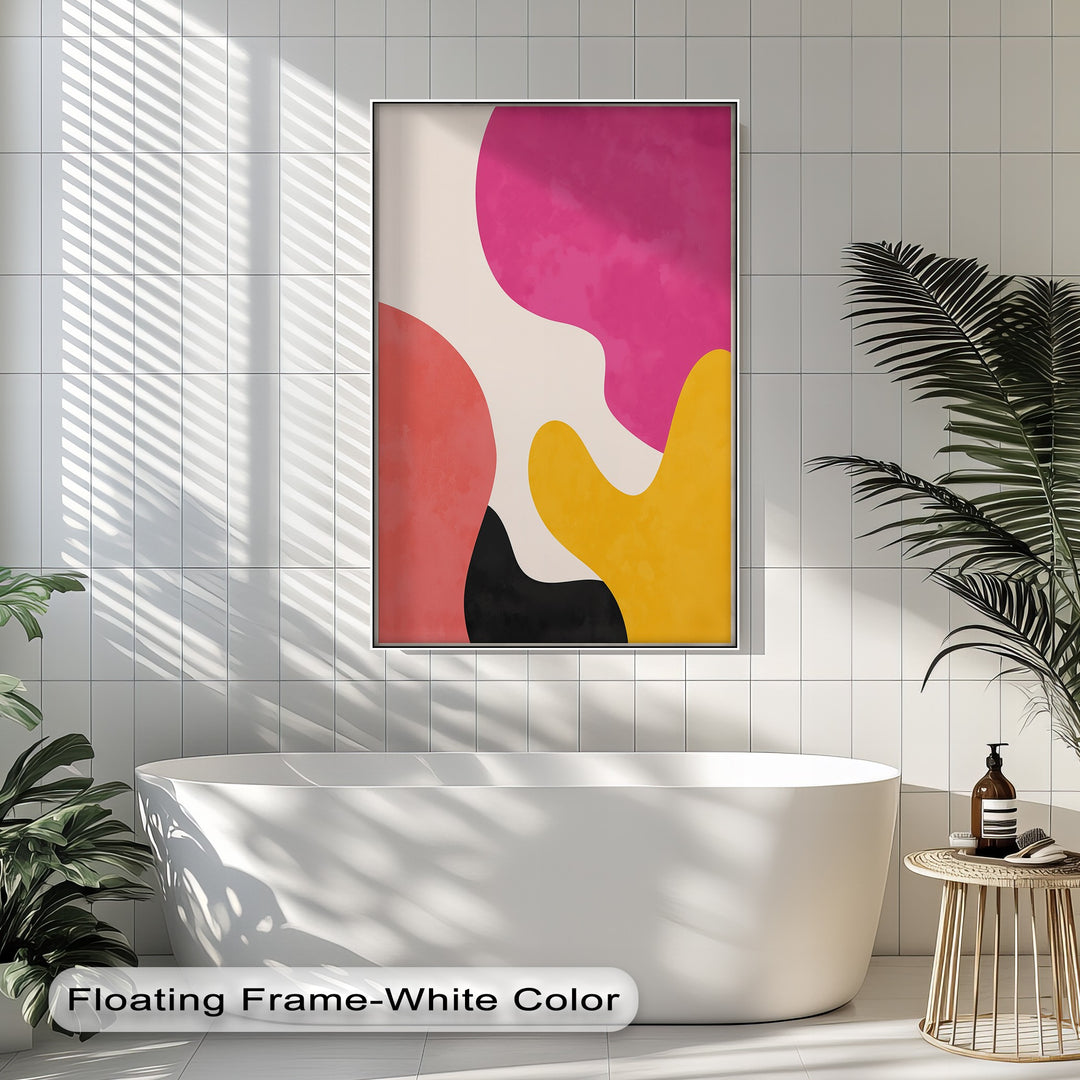 Mellow Shapes – Colorful Organic Forms Abstract Canvas Print