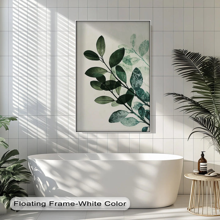 Olive Leaf Botanical Art – Tranquil Green Canvas Print - MyPhotoStation