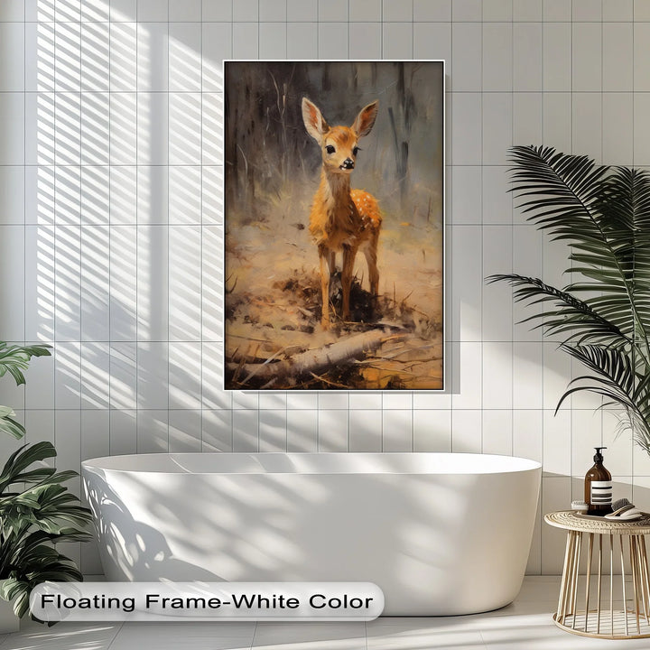 Gentle Fawn in the Forest – Animal Canvas Print - MyPhotoStation