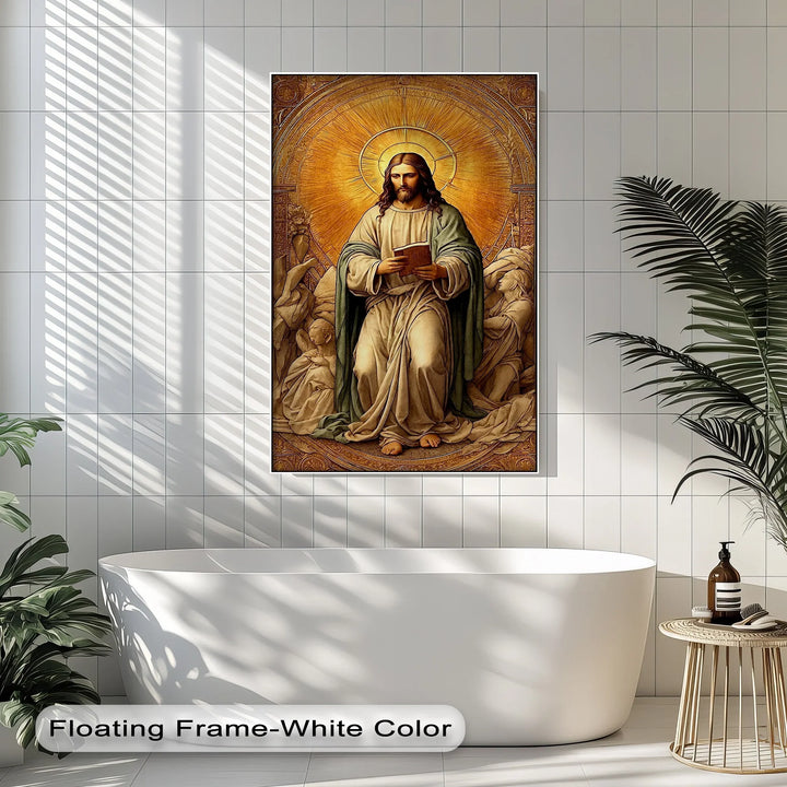 Christ in Radiant Light – Sacred Religious Canvas Print - MyPhotoStation