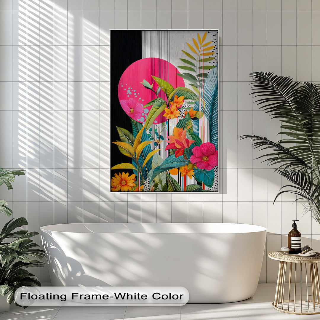 Tropic Pop – Bold Botanical Canvas Print