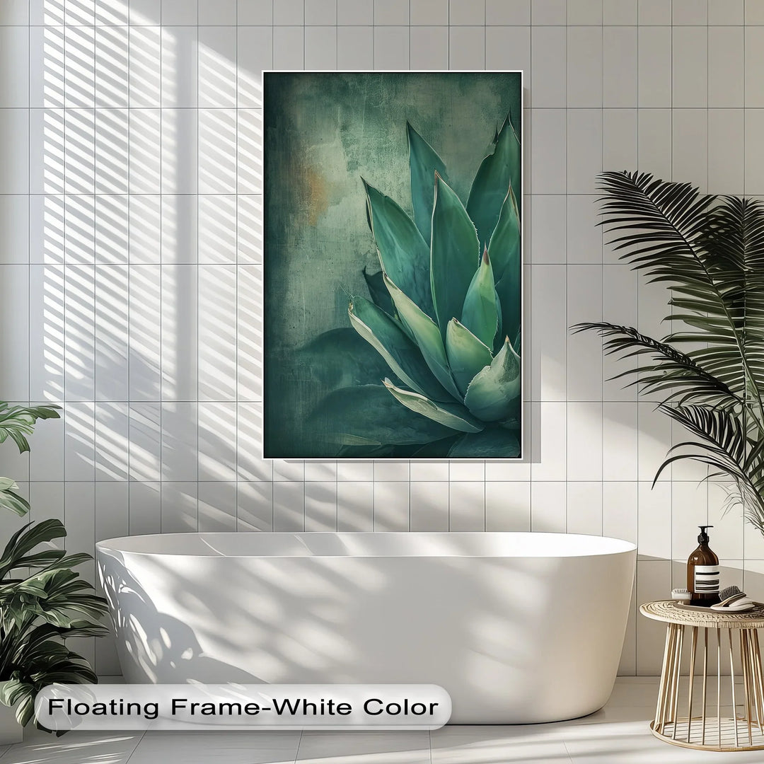 Agave Serenity – Succulent Plant Close-Up Canvas Print - MyPhotoStation