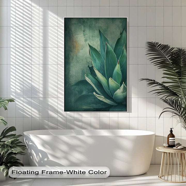 Agave Serenity – Succulent Plant Close-Up Canvas Print - MyPhotoStation