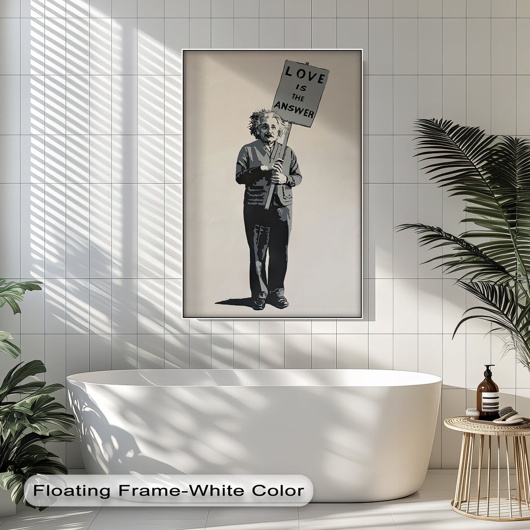 Winterliche Ruhe – Japanische Frau im blauen Kimono, Leinwanddruck | Gerahmtes Kunstwerk