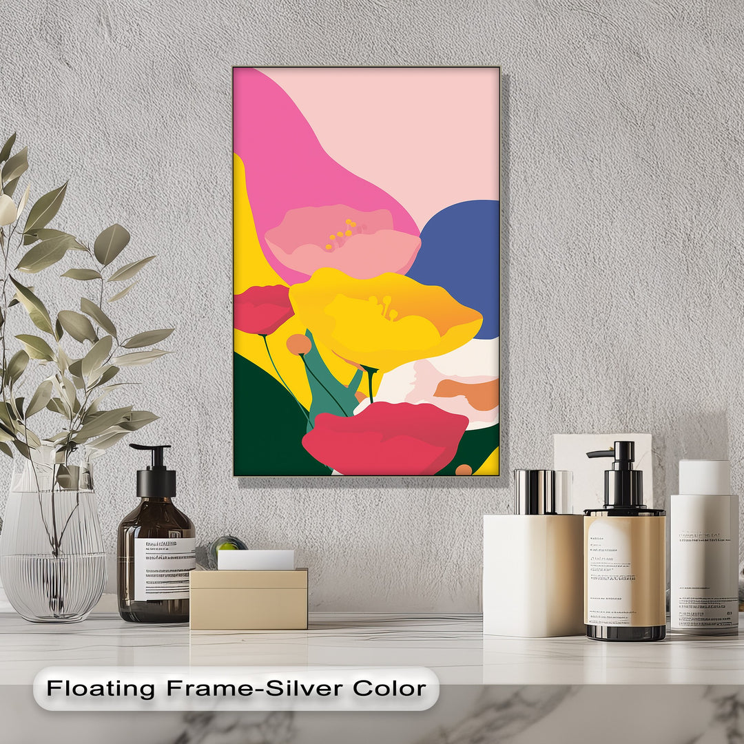 Bold Bloomscape – Vibrant Abstract Flower Canvas Print