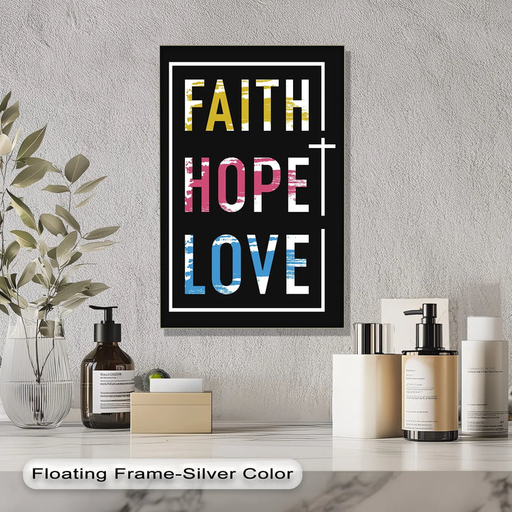 Faith Hope Love – Modern Christian Canvas Print - MyPhotoStation