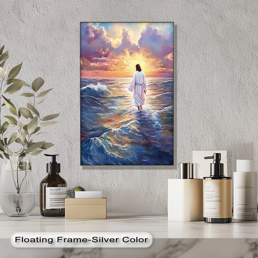 Divine Steps – Jesus Walking on Water Canvas Prints - MyPhotoStation