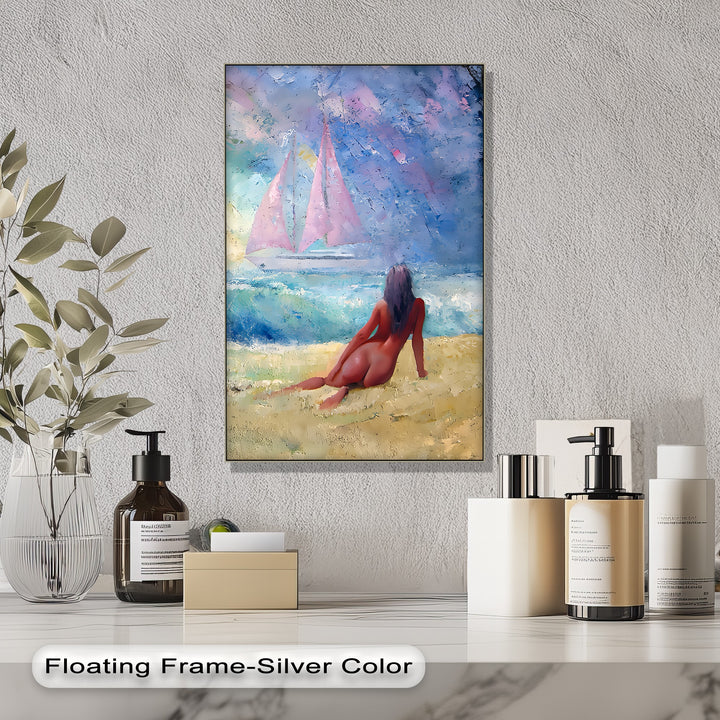 Serenity by the Shore – Erotic Canvas Print