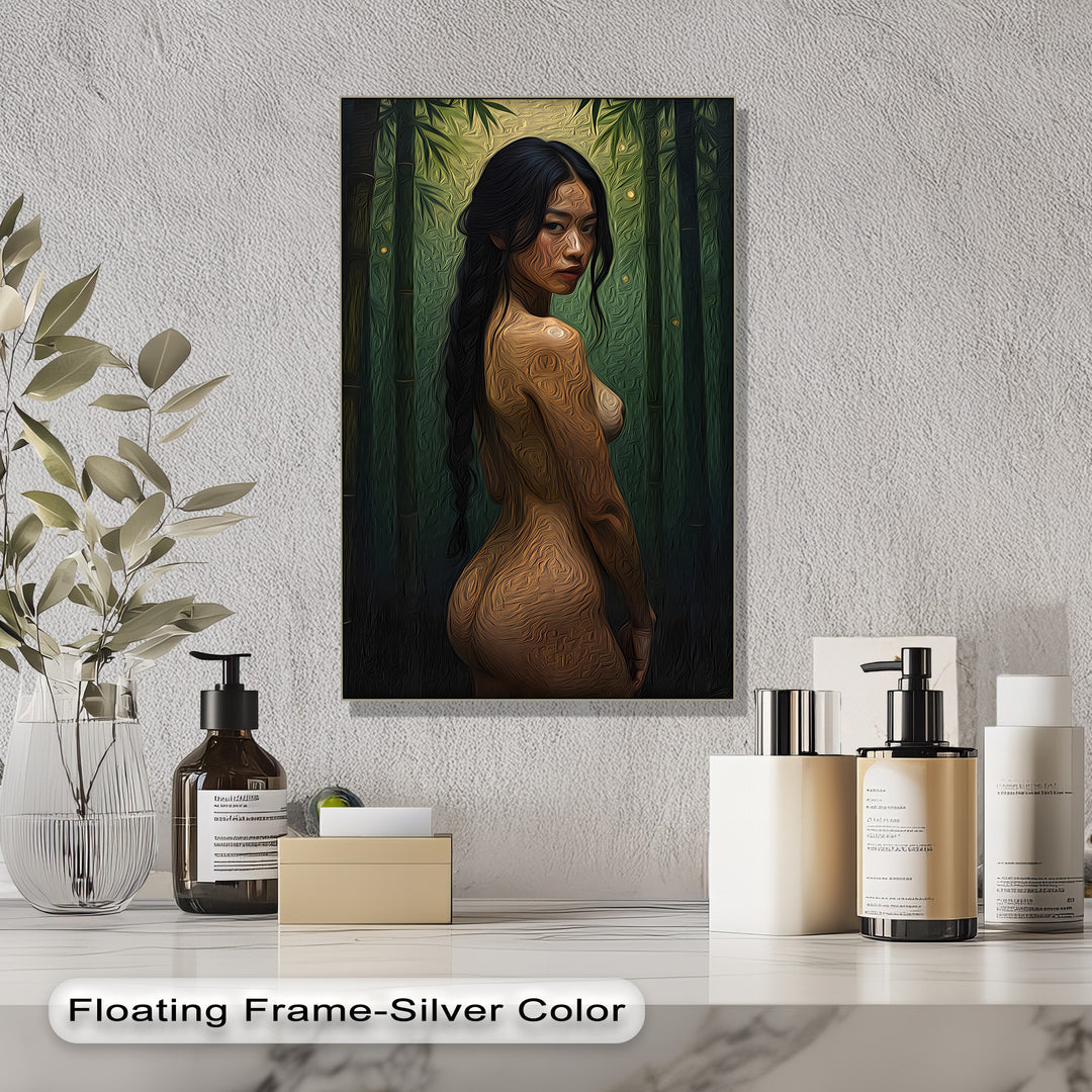 modern erotic framed canvas artwork for bedroom wall art

