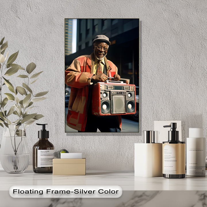 BoomBox Legend – Urban Retro Street Art Canvas Print