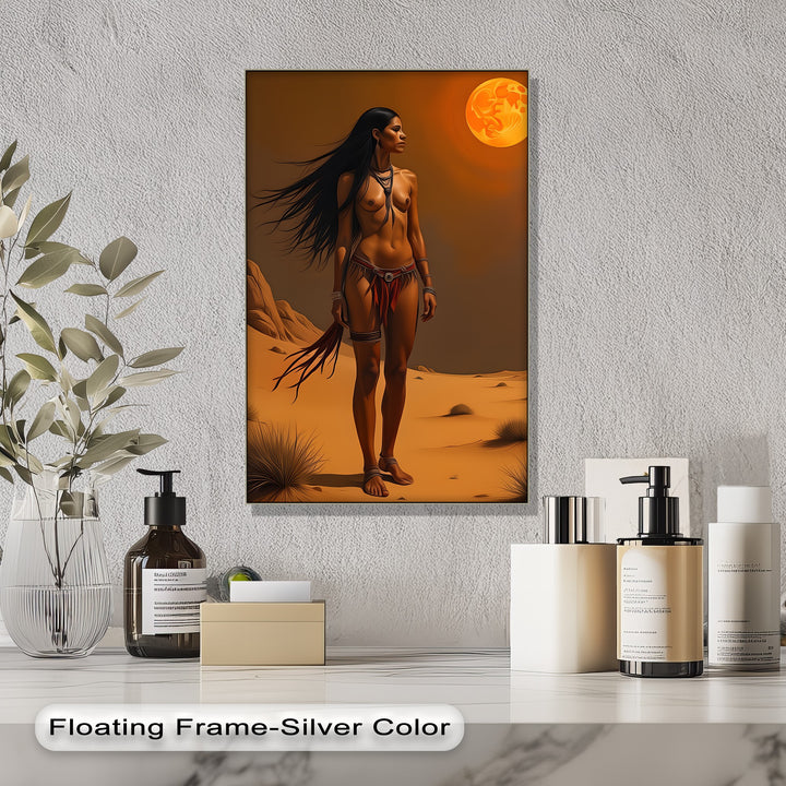 Desert Moon Spirit – Erotic Canvas Wall Art | Large Canvas
