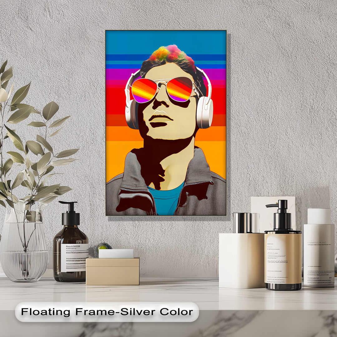 Sonic Spectrum – Pop Art Music Portrait Canvas Print