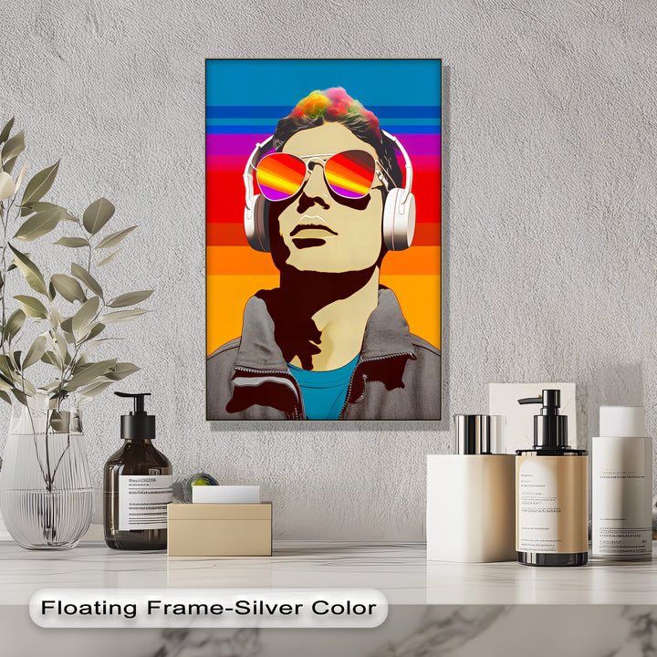Sonic Spectrum – Pop Art Music Portrait Canvas Print