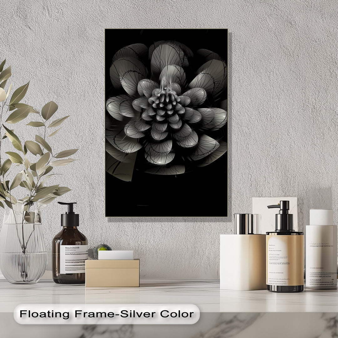 Unfolding petals create depth and drama in this unique photo canvas.

