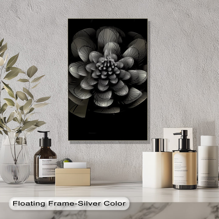 Unfolding petals create depth and drama in this unique photo canvas.

