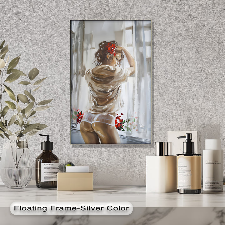 Blush of Morning Desire – Erotic Canvas Print