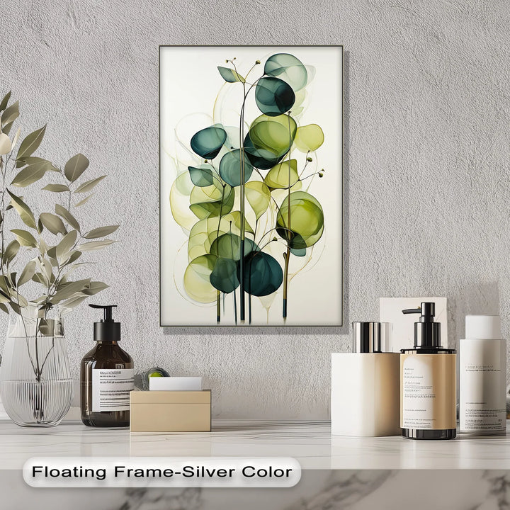 Whispers of Light – Transparent Green Leaves Canvas Print - MyPhotoStation