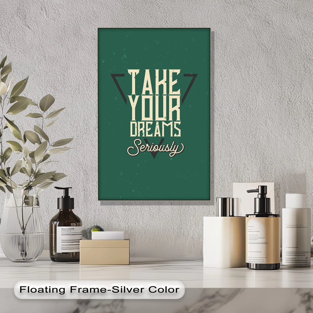 Retro-Style Dream Quote Canvas for Creative Rooms

