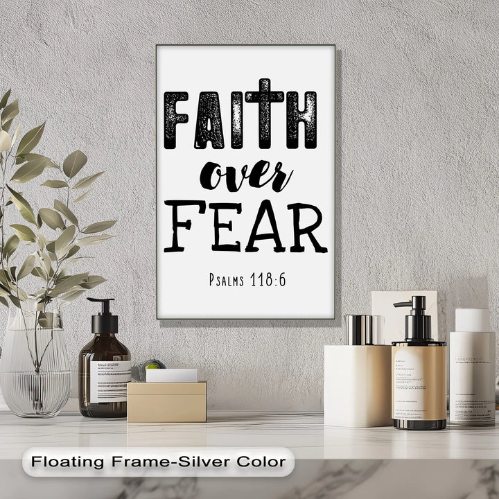 Faith Over Fear – Psalms 118:6 Canvas Print - MyPhotoStation