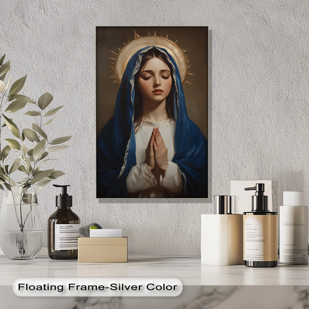 Hail Mary – Elegant Virgin Mary Canvas Wall Art - MyPhotoStation
