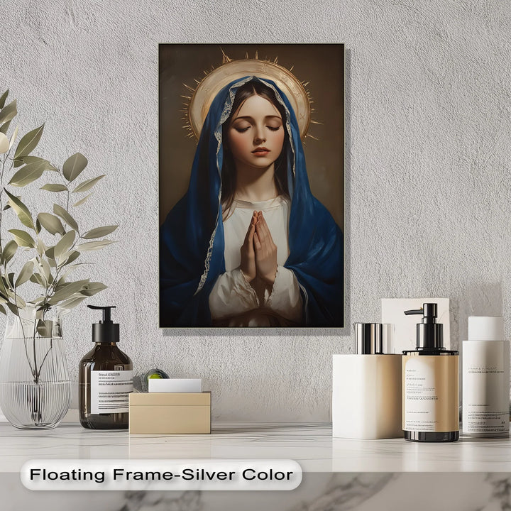 Hail Mary – Elegant Virgin Mary Canvas Wall Art - MyPhotoStation