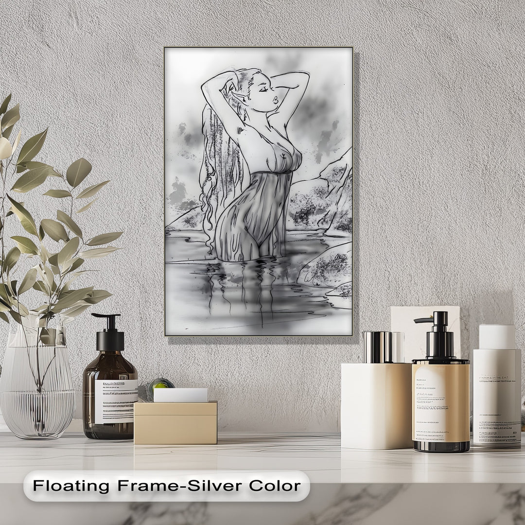 Fantasy Water Nymph Artwork - Erotic Canvas Print | Framed Wall Art