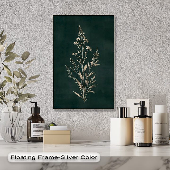 Highlighting geometric elements, this botanical herb canvas wall art features an elegant plant illustration, a striking print that adds nature-inspired style to any space.