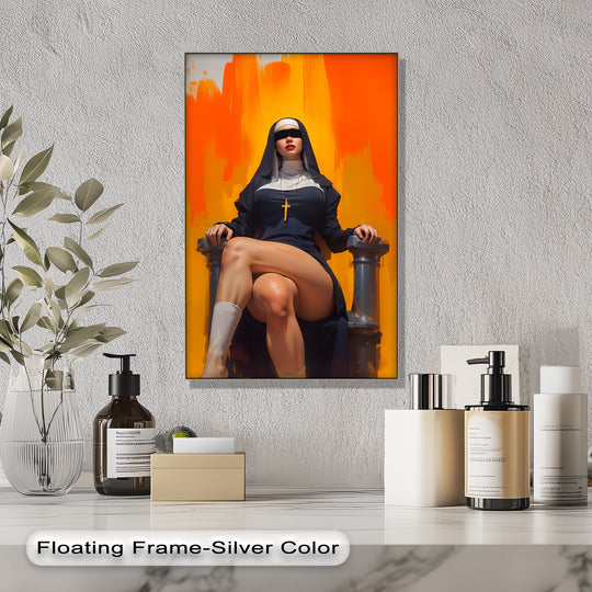 Highlighting the layering effect, the divine provocation erotic canvas art prints shows bold design elements in a framed canvas print, offering a uniquely modern aesthetic.