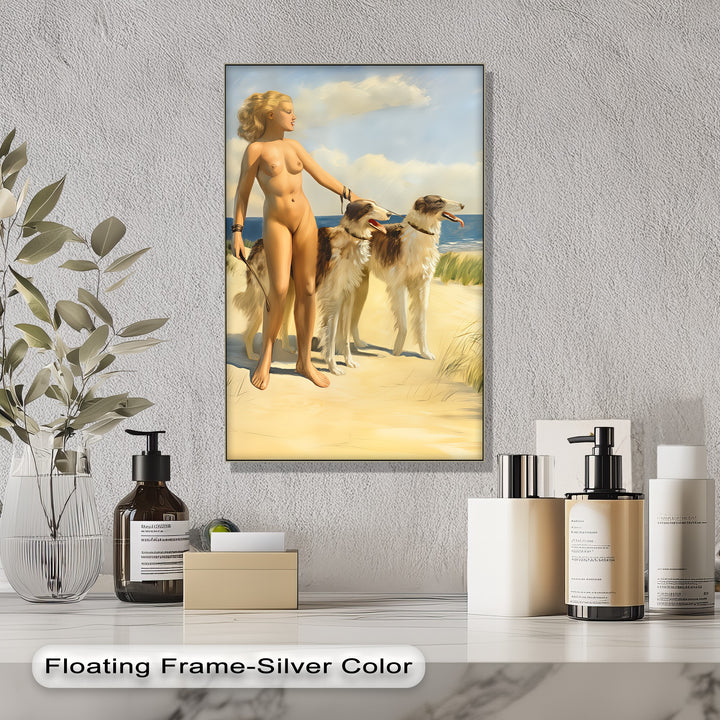 Golden Horizon – Nude Woman Canvas Art | Framed Canvas Prints