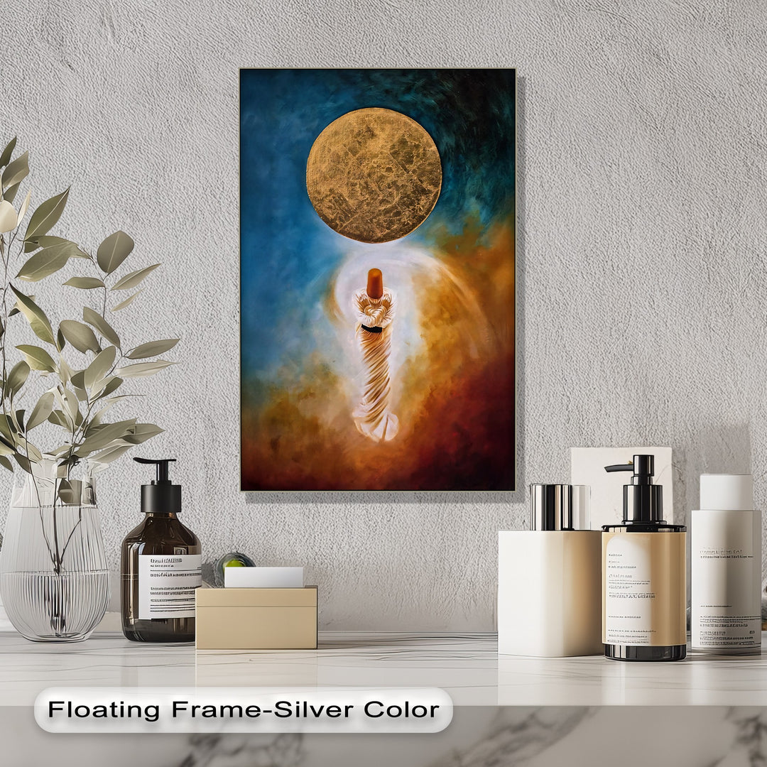 Sufi Dervish Moonlit - Islamic Canvas Wall Art | Canvas Artwork