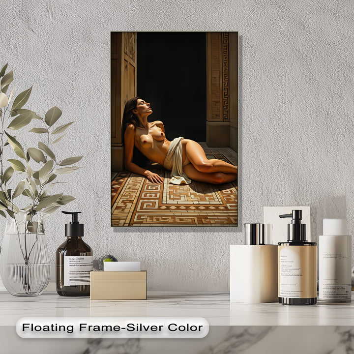 Temple Reverie – Classical Nude Canvas Wall Art | Large Canvas