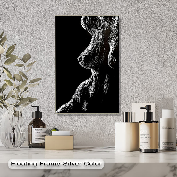 Midnight Contours – Erotic Canvas Print