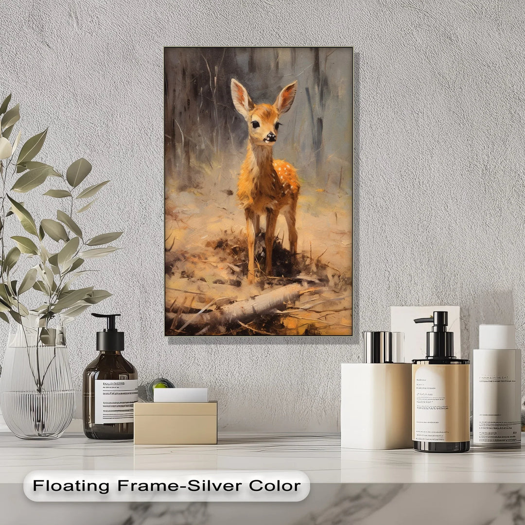 Gentle Fawn in the Forest – Animal Canvas Print - MyPhotoStation