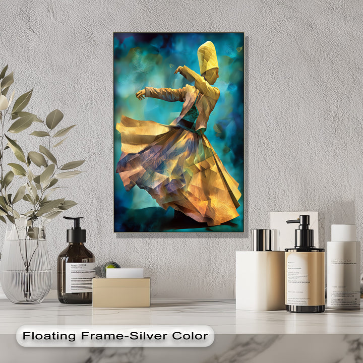 Whirling Grace – Dervish Spiritual Dance Canvas Print