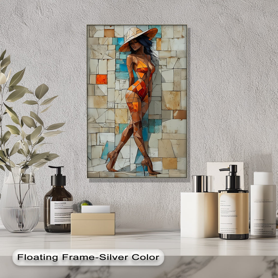 Mosaic Muse – Erotic Canvas Print